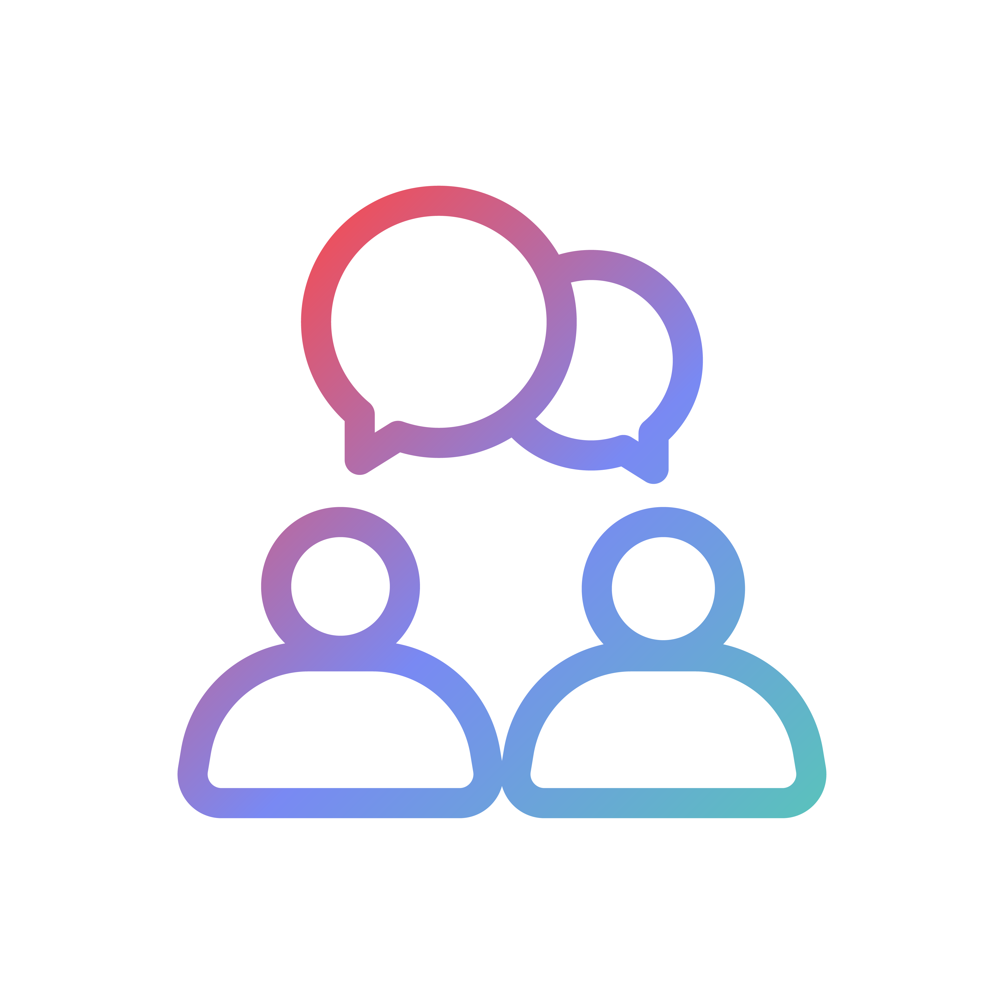 Diverse interview panels icon