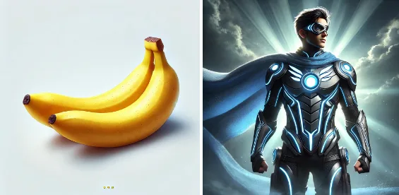 AI-generated avatar from a banana image prompt