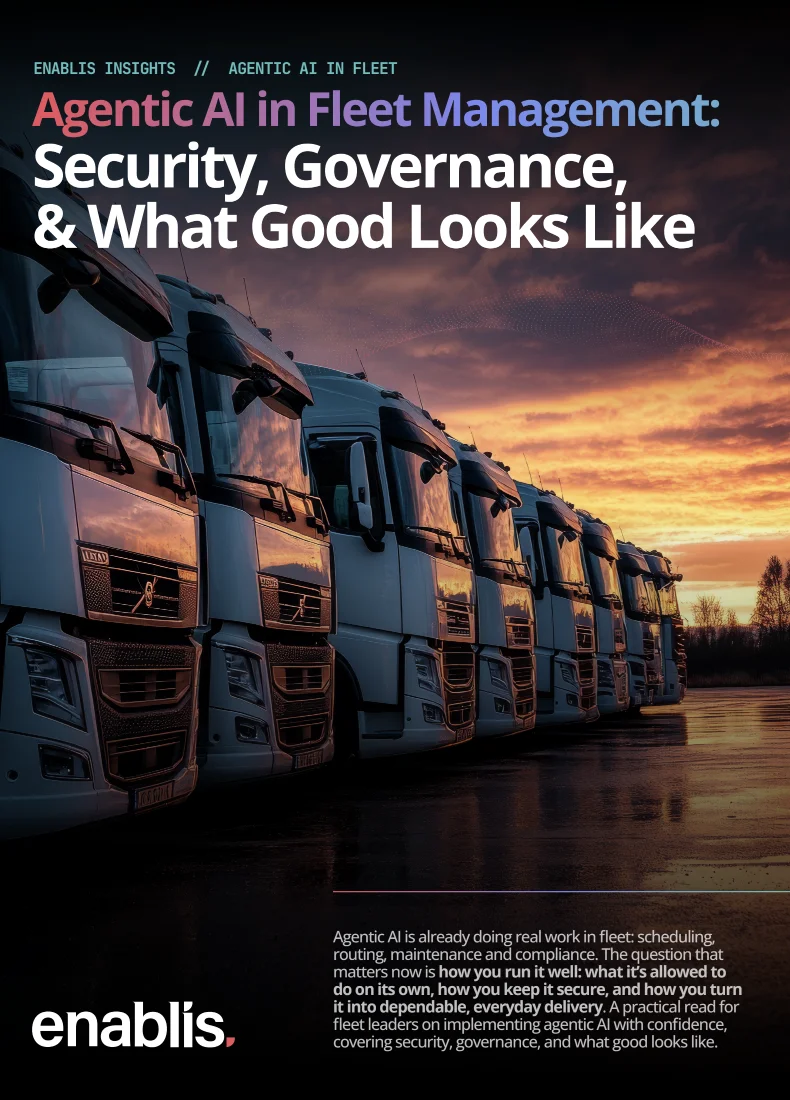 Cover of the Fleet Insights: Agentic AI in Fleet Management whitepaper